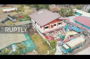 Philippines: Drone footage captures Padada earthquake aftermath