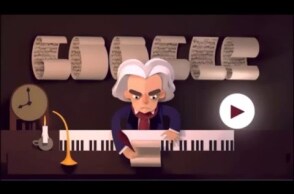 Celebrating Ludwig van Beethoven's 245th Year google doodle