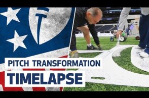 NFL PITCH TRANSFORMATION AT TOTTENHAM HOTSPUR STADIUM