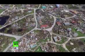 Paradise in ruins: Devastation caused by Irma in Barbuda (AERIAL FOOTAGE)