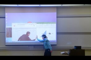 Math Professor Fixes Projector Screen (April Fools Prank)