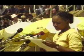 Zindzi Mandela reads her father’s rejection to PW Both in 1985