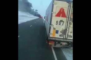 В Актюбинской области в результате возгорания автобуса погибли 52 человека