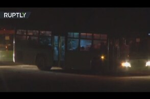 Hundreds of militants evacuated from eastern Aleppo via humanitarian corridor