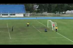 Funny penalty kick Moment in Thailand