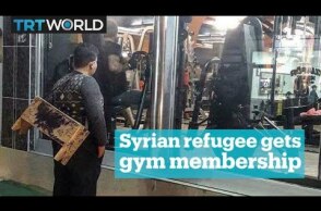 Syrian refugee gets free lifetime gym membership
