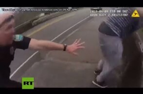 Police officer saves the life of a young man that attempted to jump off a bridge in Knox County