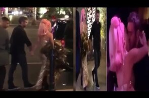 Lady Gaga shares passionate New Year’s Eve kiss with mystery man after performing in Las Vegas  - La