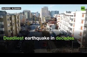 Albania demolishes buildings wrecked by deadly earthquake