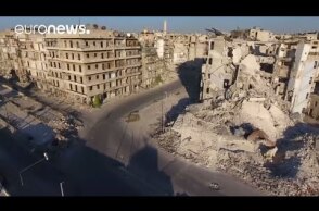 Shocking drone footage shows Aleppo destruction
