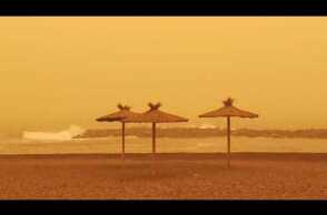 Tormenta de arena en Canarias. 23 Febrero 2020. Sandstorm in Canary Islands