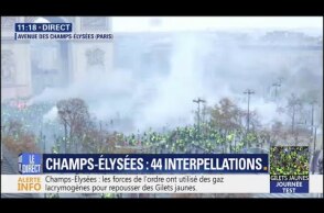 Gilets jaunes à Paris: 44 personnes ont été interpellées