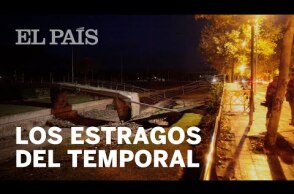 Las imágenes del paso del temporal por el noreste