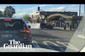 Sydney hijab store crash: vision shows car driving into store in Greenacre