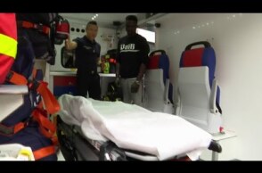 Mamoudou Gassama, rencontre ses futurs collègues sapeurs-pompiers de Paris