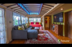 A Funky Beach Home Made From Old Streetcars