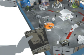 Η μακέτα του περιπτέρου του Υπουργείου Πολιτισμού και Τουρισμού στη ΔΕΘ