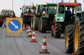 Αγρότες-τρακτέρ