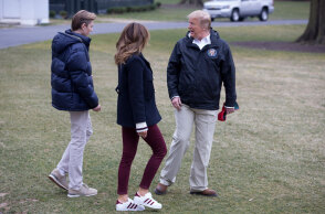 Ντόναλντ, Μελάνια και Μπάρον Τραμπ