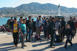 Λέσβος, μετανάστες