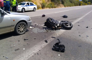 Τροχαίο δυστύχημα με μηχανές στην Κρήτη