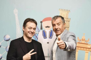 Θανάσης Χειμωνάς και Σταύρος Θεοδωράκης