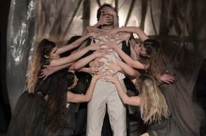 «Ορέστεια» / Ιώ Βουλγαράκη, Λίλλυ Μελεμέ, Γεωργία Μαυραγάνη / Αρχαίο Θέατρο Επιδαύρου / Φεστιβάλ Αθηνών & Επιδαύρου © Πάτροκλος Σκαφίδας