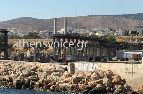 Κατέρρευσε ο παλιός ταινιόδρομος στον Μώλο Κράκαρη στον Πειραιά από τον σεισμό  