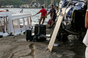Πτώση ελικοπτέρου στον Πόρο