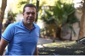 Ο Αλέξης Τσίπρας στη συνεδρίαση της Πολιτικής Γραμματείας του ΣΥΡΙΖΑ 