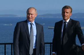 Βλάντιμιρ Πούτιν, Εμανουέλ Μακρόν © EPA/ALEXEI DRUZHININ / SPUTNIK / KREMLIN POOL MANDATORY