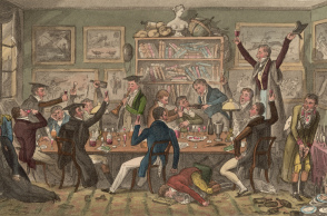 1824: Oxford undergraduates on a latenight drinking escapade