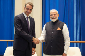 Κυριάκος Μητσοτάκης και Ναρέντρα Μόντι στη Νέα Υόρκη