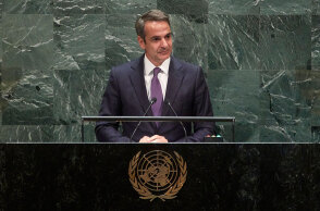 Ο Κυριάκος Μητσοτάκης στη γενική συνέλευση του ΟΗΕ