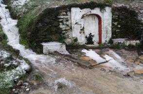 Βροχή στη Ζαγορά Πηλίου