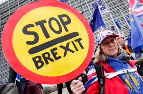 Διαδήλωση κατά του Brexit στις Βρυξέλλες