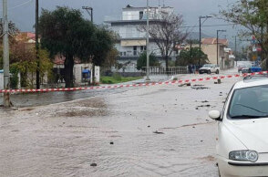 Πλημμύρες στο νότιο τμήμα της Θάσου