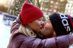 Ο Ντέιβιντ Μπέκαμ με την κόρη του Χάρπερ 