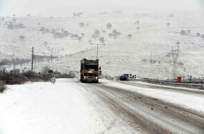 Χιόνια στην Εγνατία Οδό
