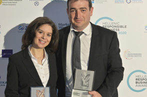 Ευαγγελία Παπαδημητρίου, Υπεύθυνη Τομέα Employee Engagement Lidl Ελλάς/ Γεώργιος Κοτανίδης, Υπεύθυνος Διαχείρισης Ενέργειας Lidl Ελλάς