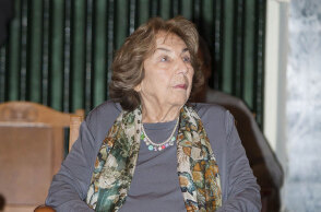 Η Άλκη Ζέη στην ανααγόρευση της σε επίτιμη διδάκτορα του ΑΠΘ