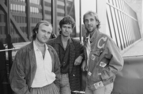 Το συγκρότημα Genesis Phil Collins, Tony Banks, Mike Rutherford