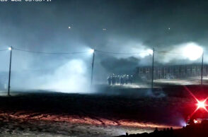 Εικόνα από θερμική κάμερα της επιχείρησης παραβίασης των συνόρων στον Έβρο