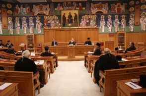 Συνάντηση του Αρχιεπίσκοπου Ιερώνυμου με τον καθηγητή Σωτήρη Τσιόδρα για τον Κορωνοϊό