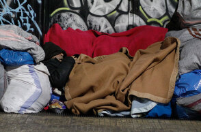 Άστεγος στην Αθήνα