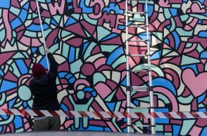 Έργο του street artist Soteur 