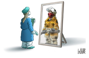 Σκίτσο του Αυστραλού Glen Le Lievre