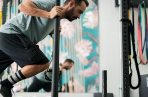 Ο Νικόλας Νάνος στο γυμναστήριό του Beyond Athens