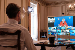 Ο Μητσοτάκης στην τηλεδιάσκεψη Κορυφής της ΕΕ 