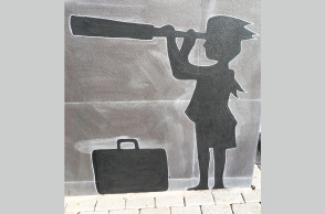 Γκράφιτι σε τοίχο, Σταματίας Μαυρίκου. 